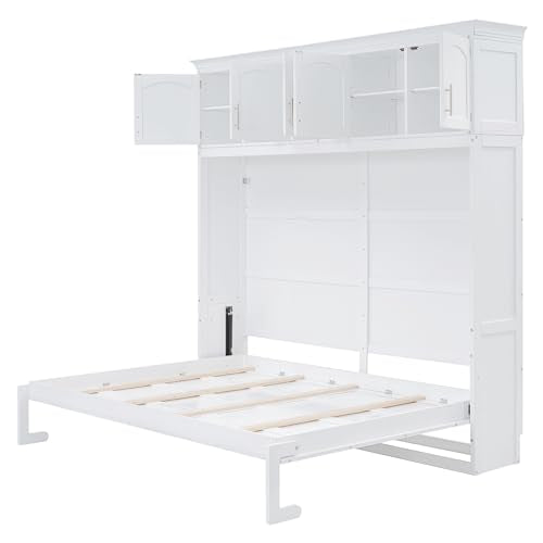 Full Size Murphy Cabinet Bed with Drawer Y605