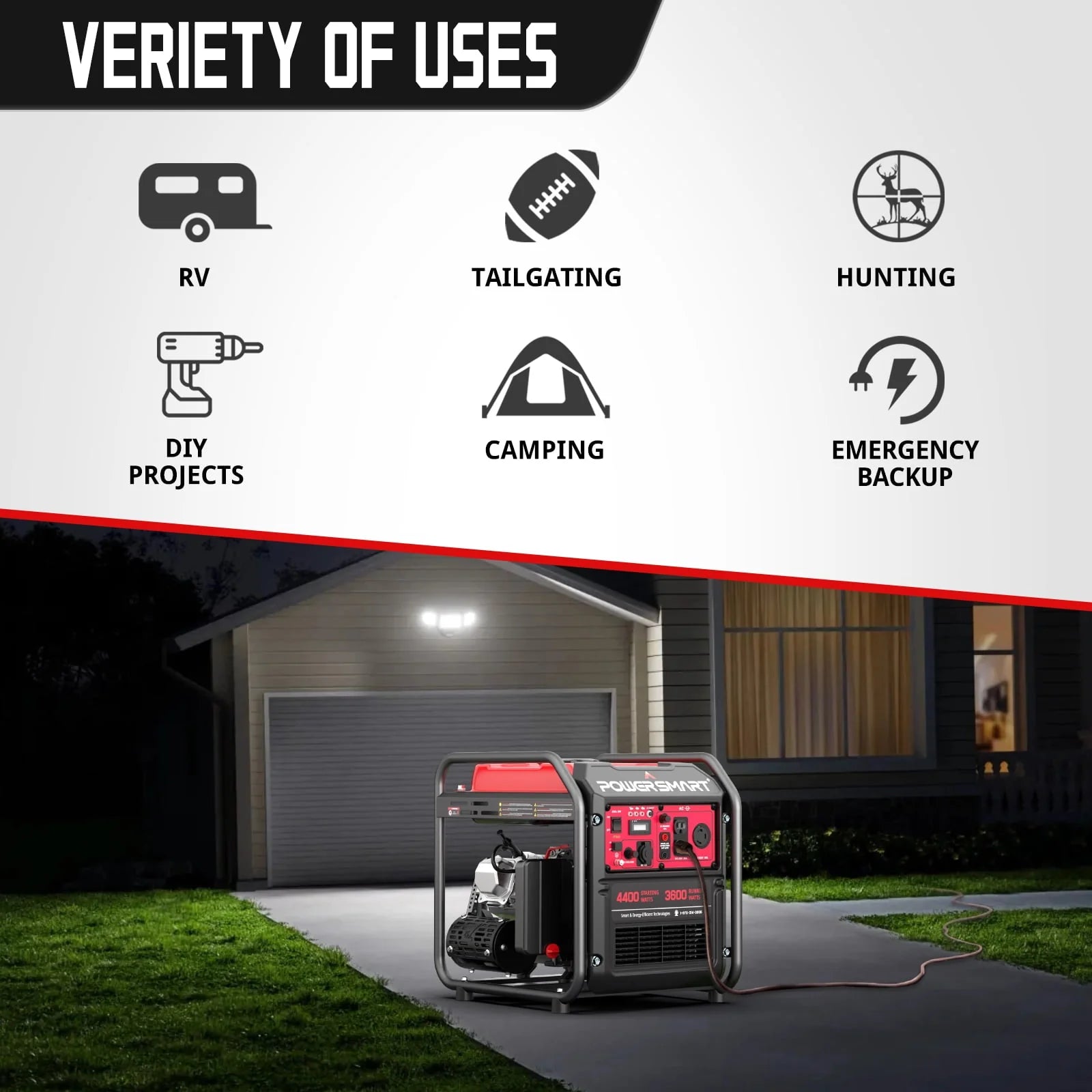 4400-Watt Gas Generator E4933