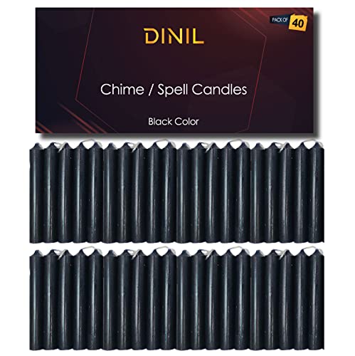 40 White Mini Taper Candles O384