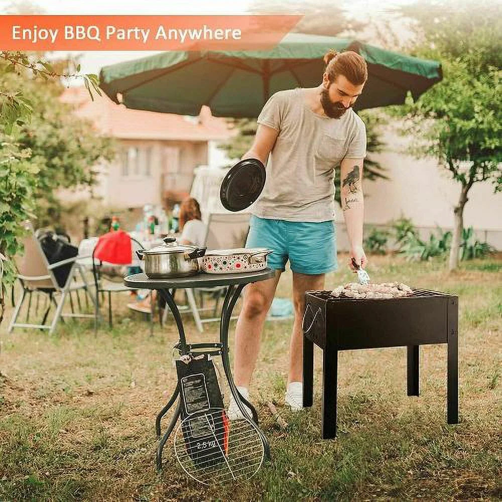 14'' Portable Charcoal Grill with Wheels H807