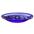 14 In Crackle Glass Bowl and Birdbath Decoration, Cobalt Blue F594468