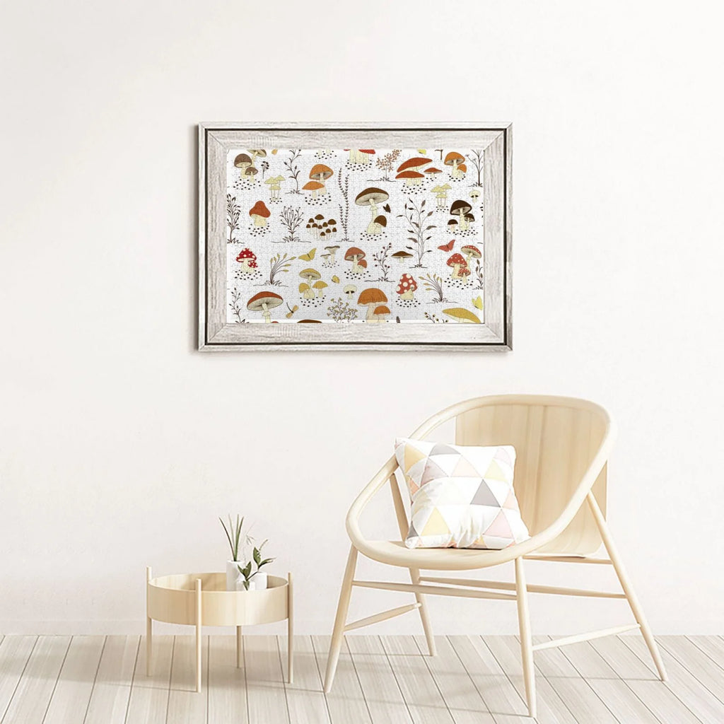 1000 Pieces Jigsaw Puzzles Mushrooms And Butterflies N28496