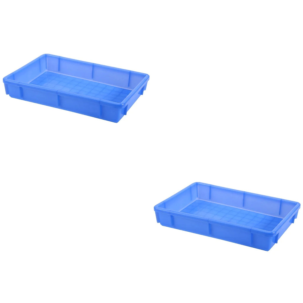 2pcs Rectangle Plastic Storage Box S656075