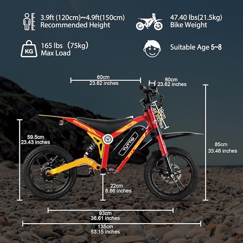 36V 750W Electric Dirt Bike with 16" Pneumatic Tires E69981