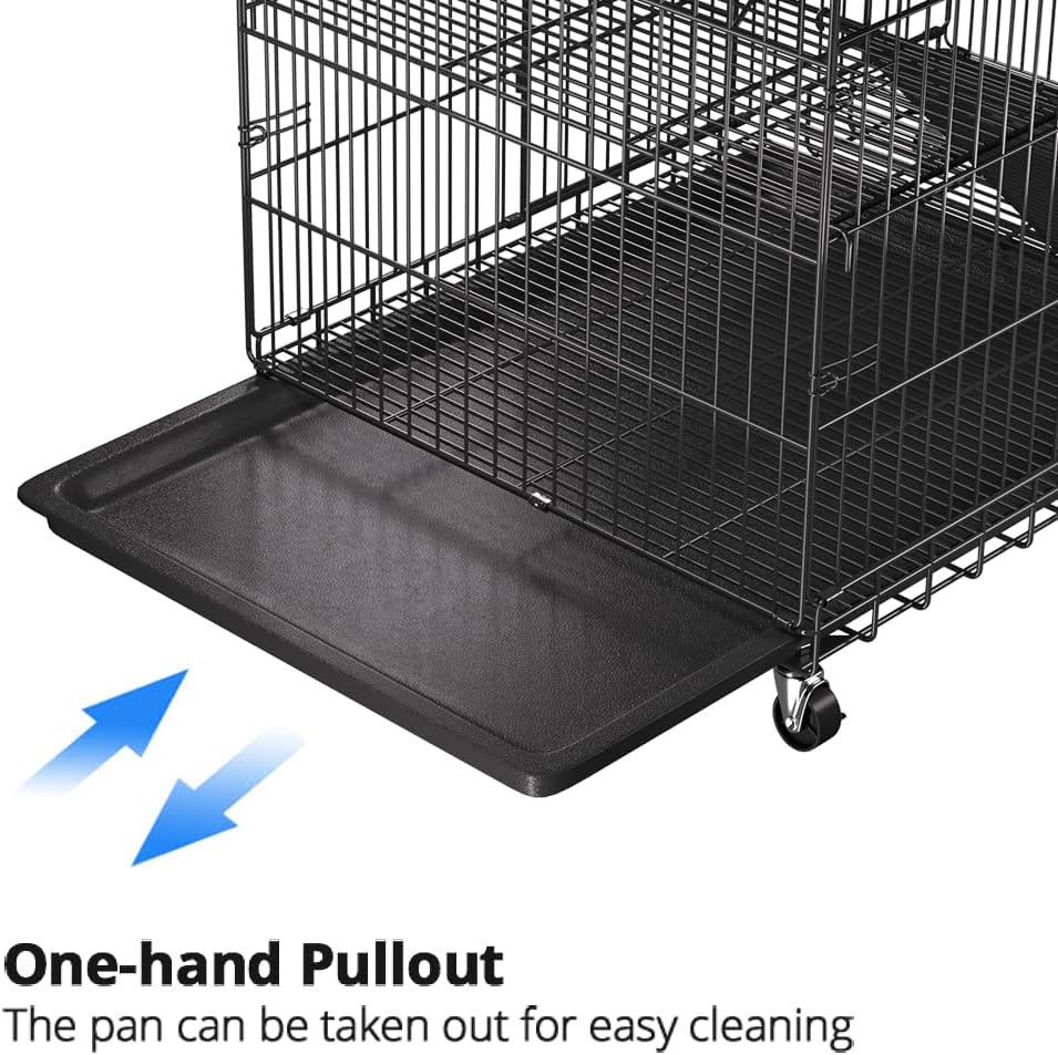 6-Tier Metal Cat Cage with 3 Doors, 36" x 22" x 72" X216