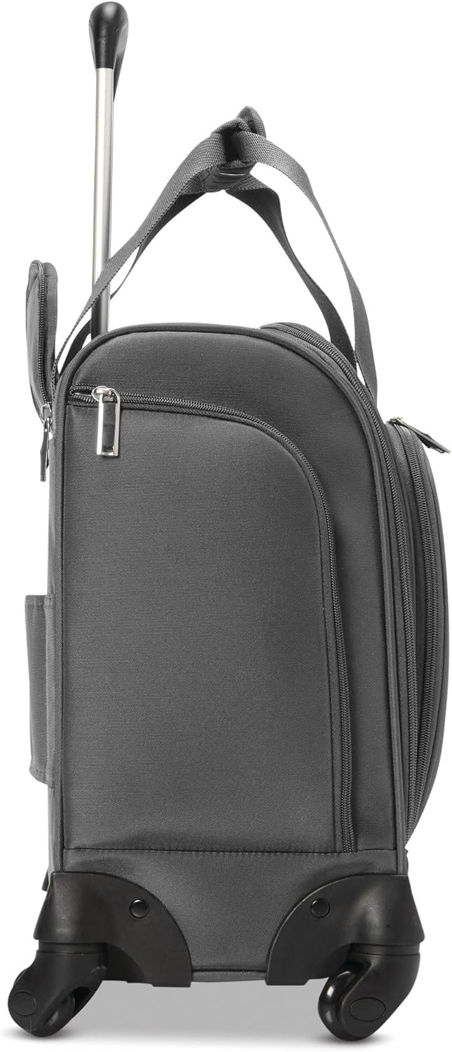 Charcoal 16"H x 13"W x 8"D Rolling Suitcase M433