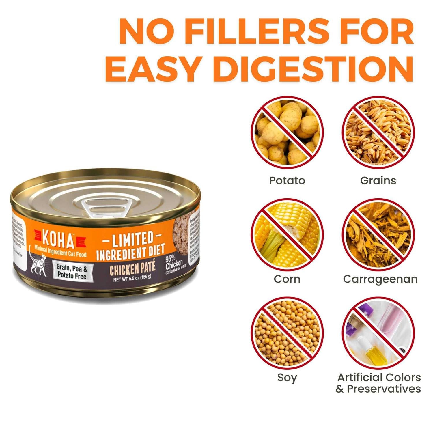 Grain & Potato Free Chicken Pate Canned Cat Food U5490
