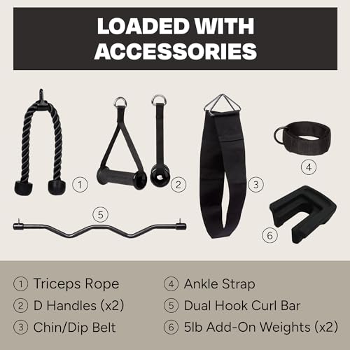 Functional Trainer Cable Machine Home Gym Weight Machine O4923