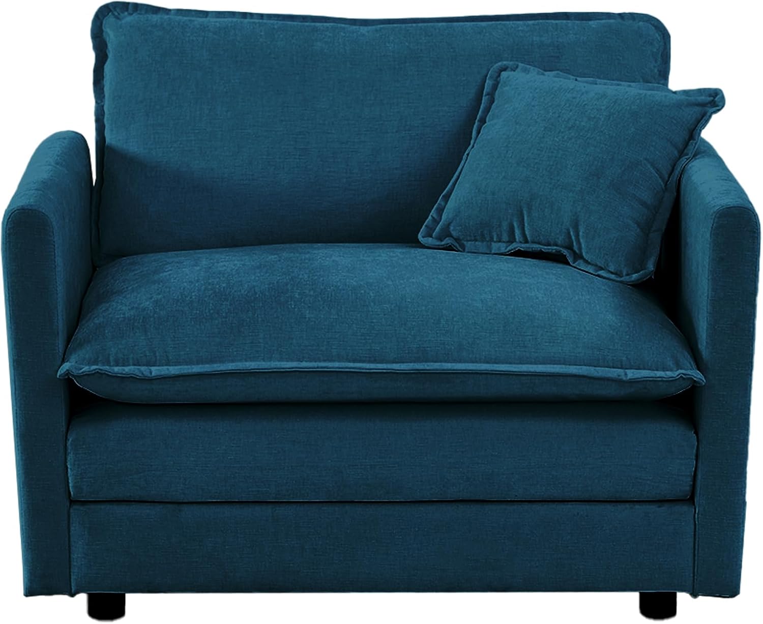 Oversized Chenille Upholstered Armchair with Removable Cushion P14175