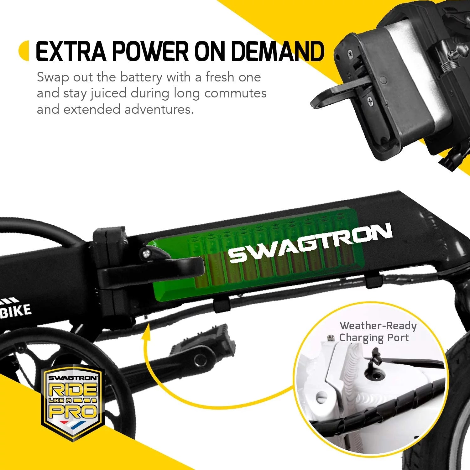 Lightweight Aluminum Folding Electric Bike with Pedals L10977
