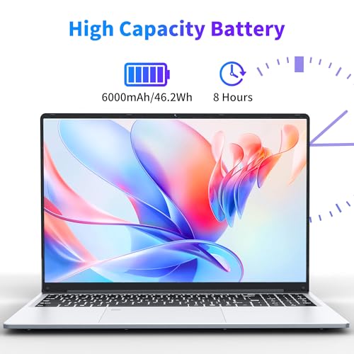 16 Inch Laptop Computer with 16GB RAM 1TB SSD N100 Processor FHD 1920 * 1200 Backlit Keyboard Windows 11 Pro Fingerprint Unlock C99103
