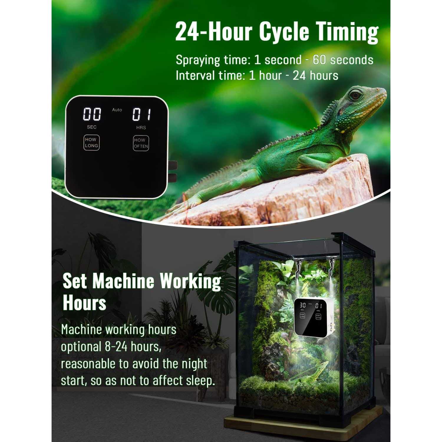 Reptile Misting System with Timer Q9640