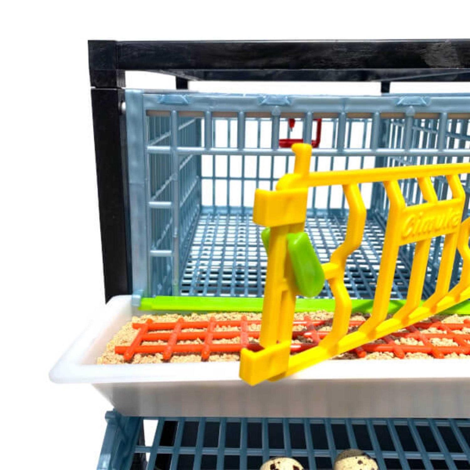 3 Layer Stackable Quail Cage Q435