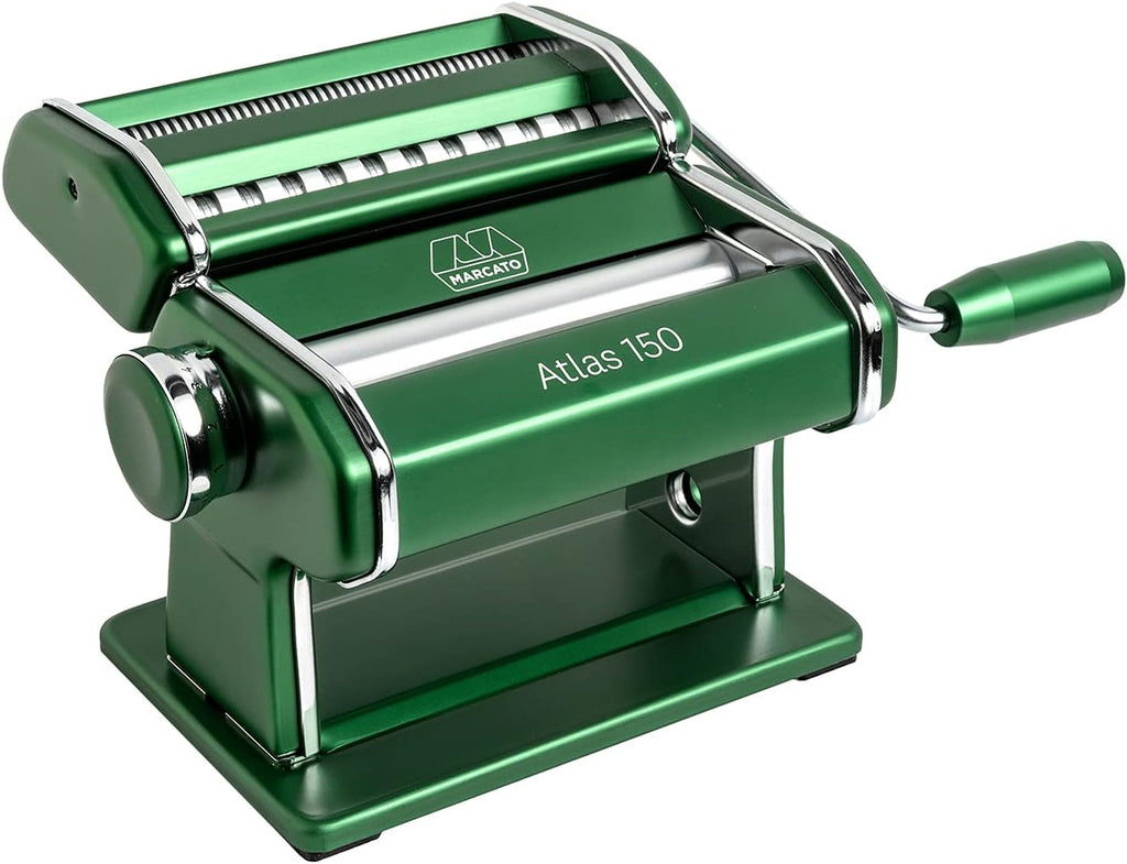 Red Pasta Machine with Pasta Cutter and Hand Crank X325