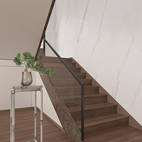 Large White Marble Wallpaper Peel Stick 31.5x591inch Waterproof Self-Adhesive Contact Paper Y763617