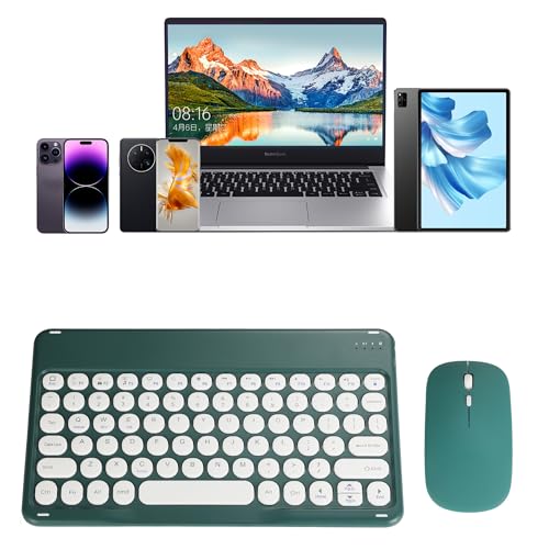 Pink Retro Bluetooth Keyboard and Mouse Combo I627