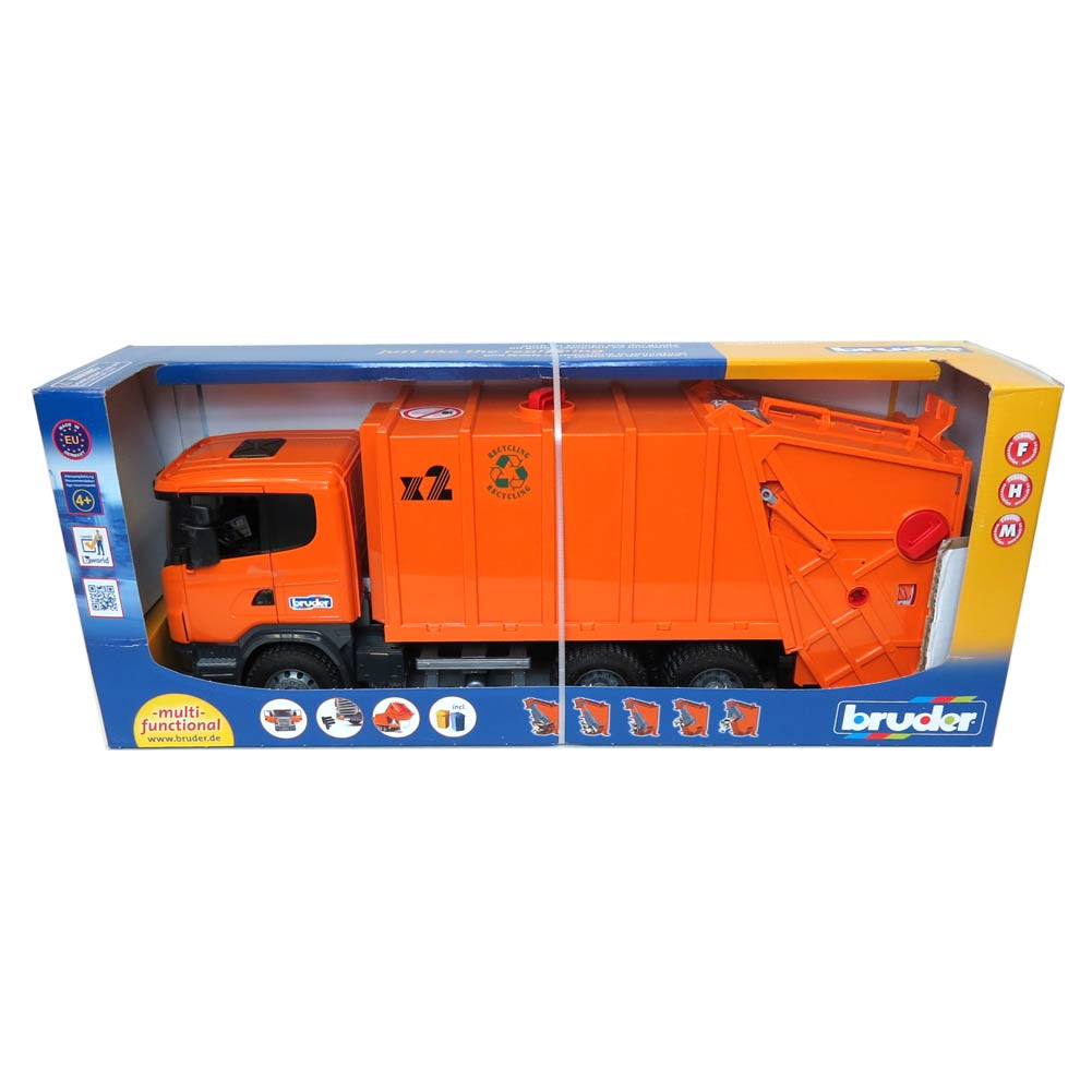 Orange Garbage Truck D29218