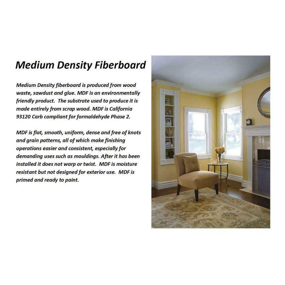 3/4 in. x 3 in. x 8 ft. MDF Fluted Door Casing Moulding Set A874977