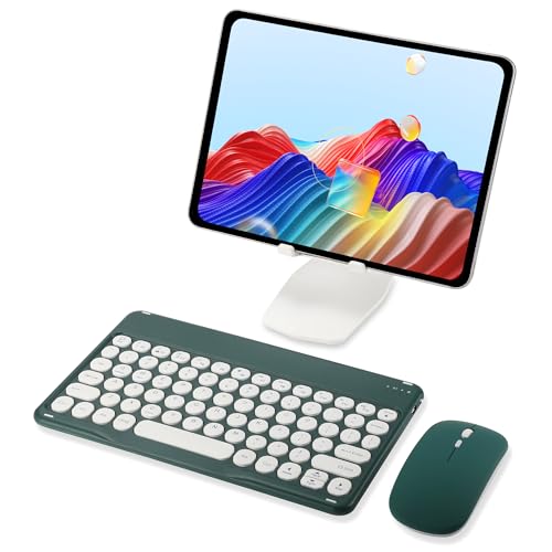 Pink Retro Bluetooth Keyboard and Mouse Combo I627