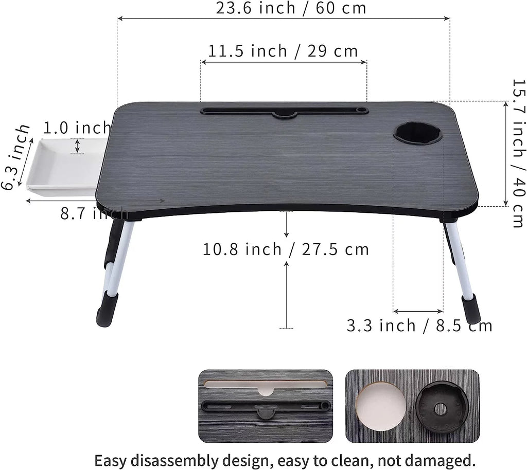 Large Portable Foldable Lap Desk with Cup Holder P434161