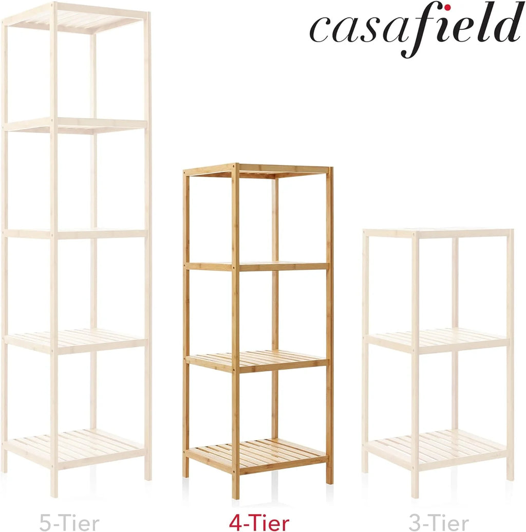 Bamboo Shelf Shelving Storage Unit C83986