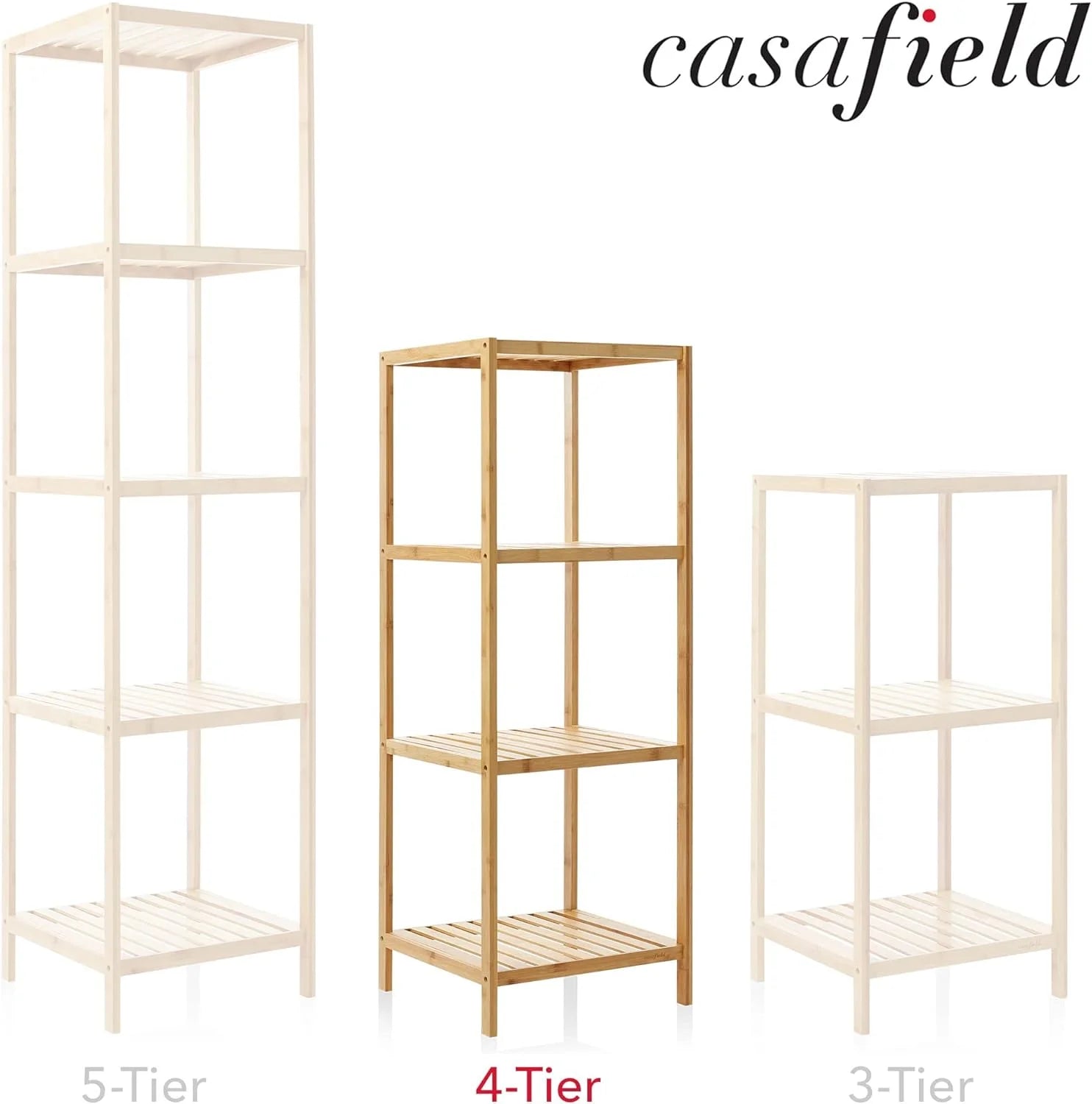 Bamboo Shelf Shelving Storage Unit C83986