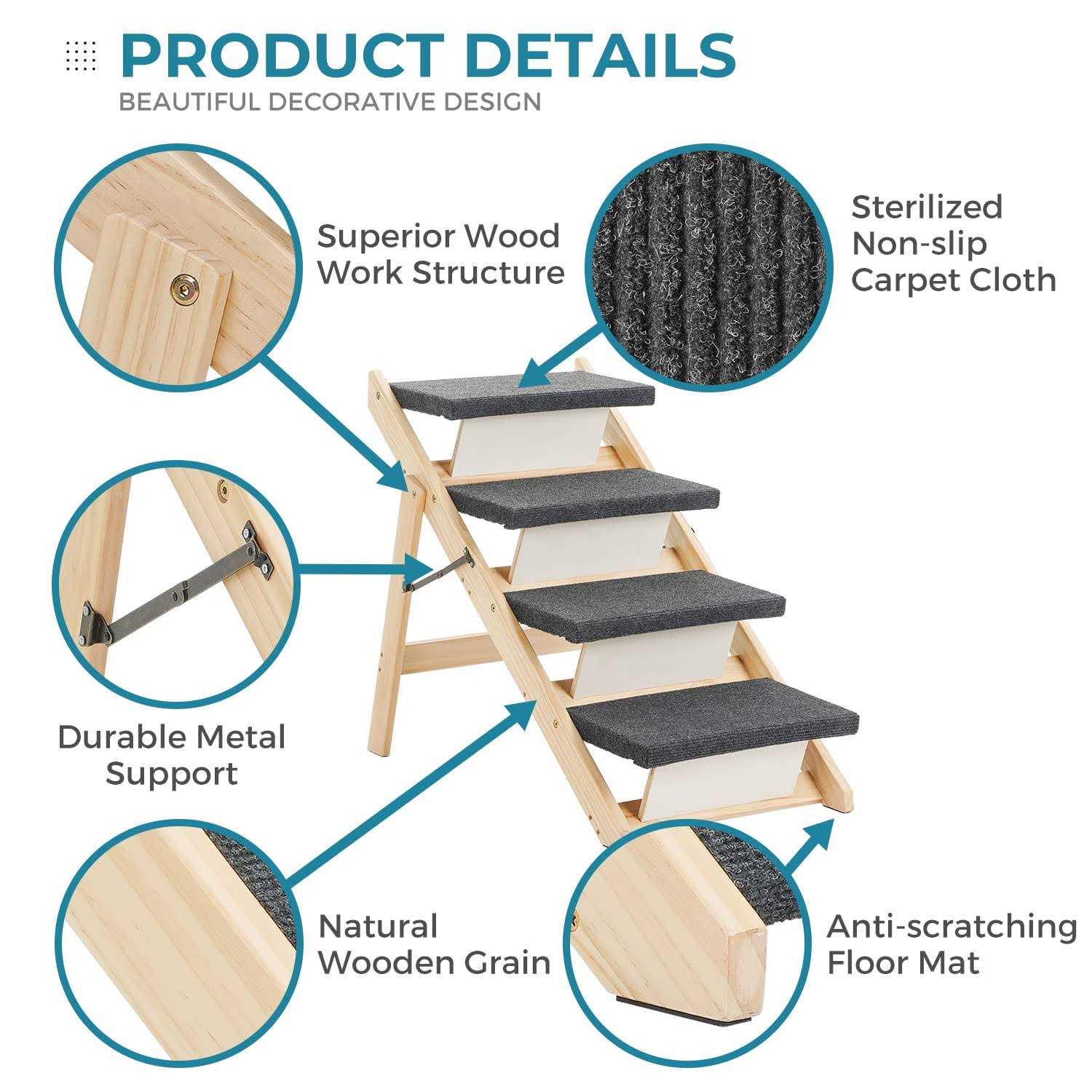 Wooden Pet Stairs W9230