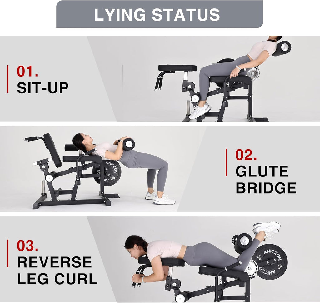 Leg Extension and Curl Machine with Adjustable Seat Q57952