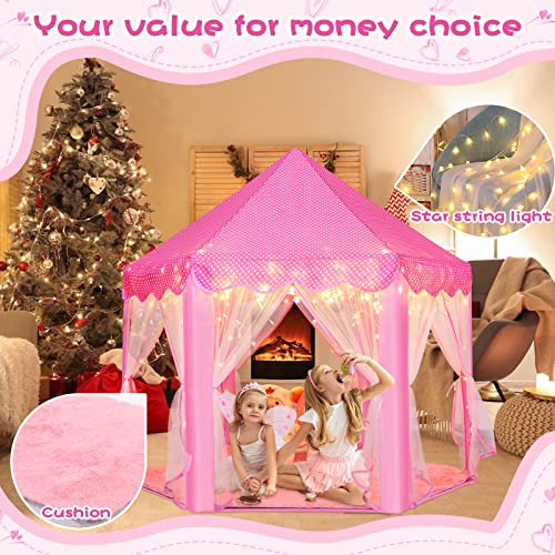 Princess Tent Playhouse with Star Lights, 55'' x 53'' S27882