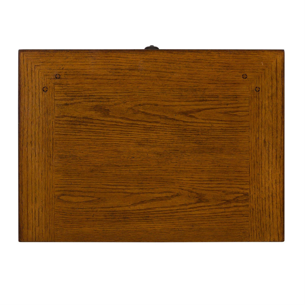 Twin Panel Bed in Aged Oak L5074