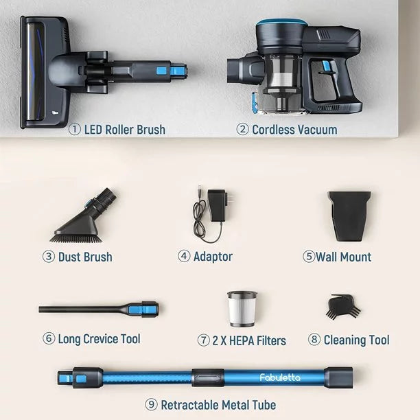 Blue Cordless Stick Vacuum B6568