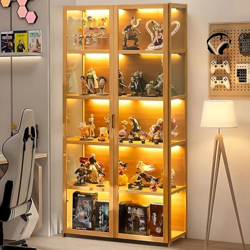 5-Tier Acrylic Glass Door Display Cabinet V82365