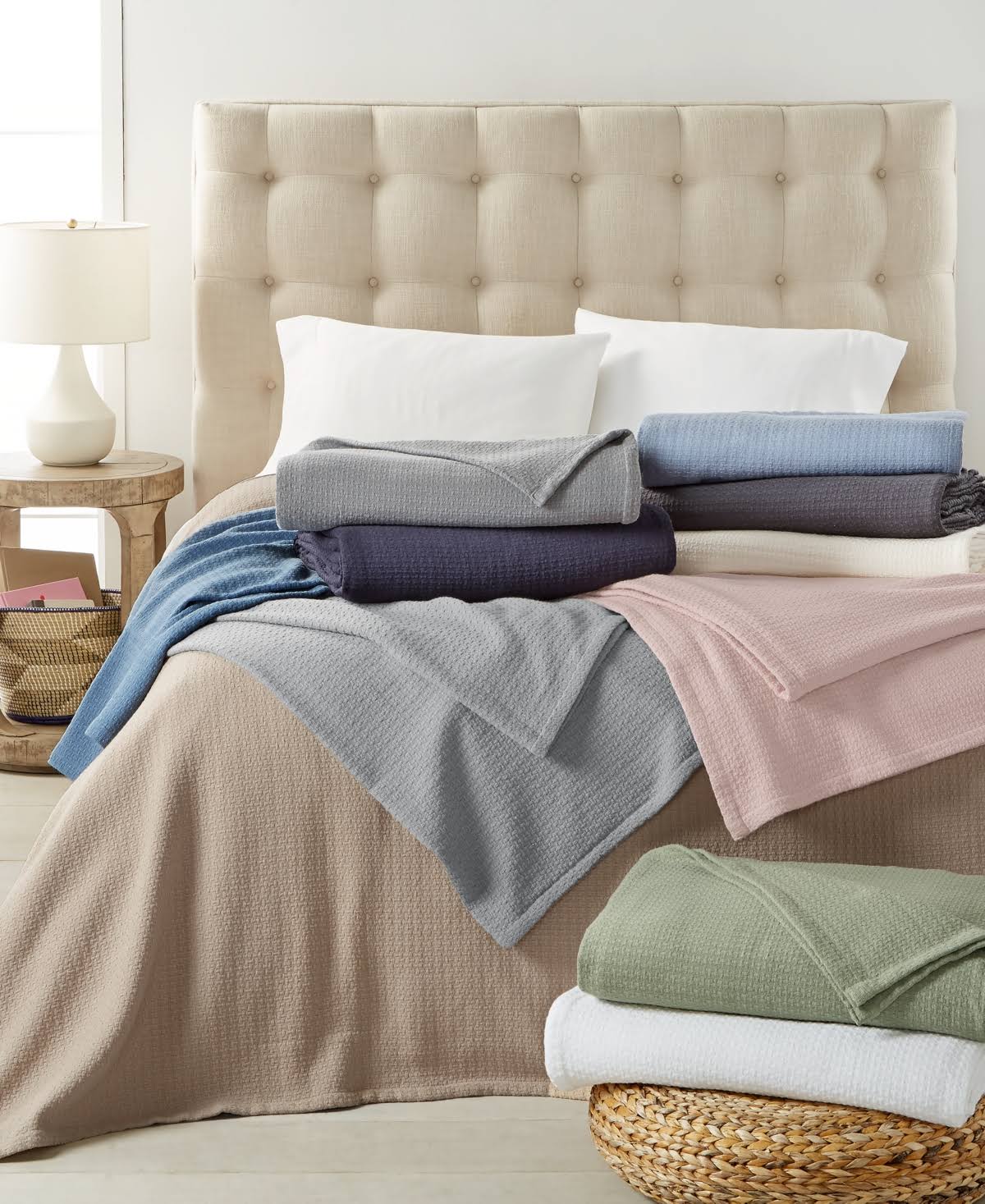 100% Cotton Full/Queen Blanket - White C773960