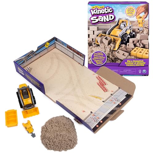 Construction Site Folding Sandbox with 2lbs Play Sand & Toy Truck C771871