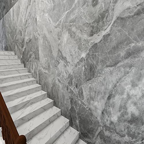 Grey Matte Marble Peel and Stick Contact Paper 31.5x354inch G6718