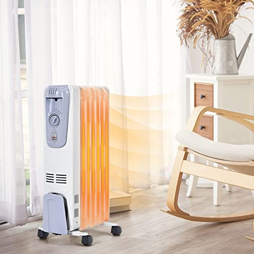 Oil Filled Radiator Heater with Adjustable Thermostat, 3 Heat Settings P7180