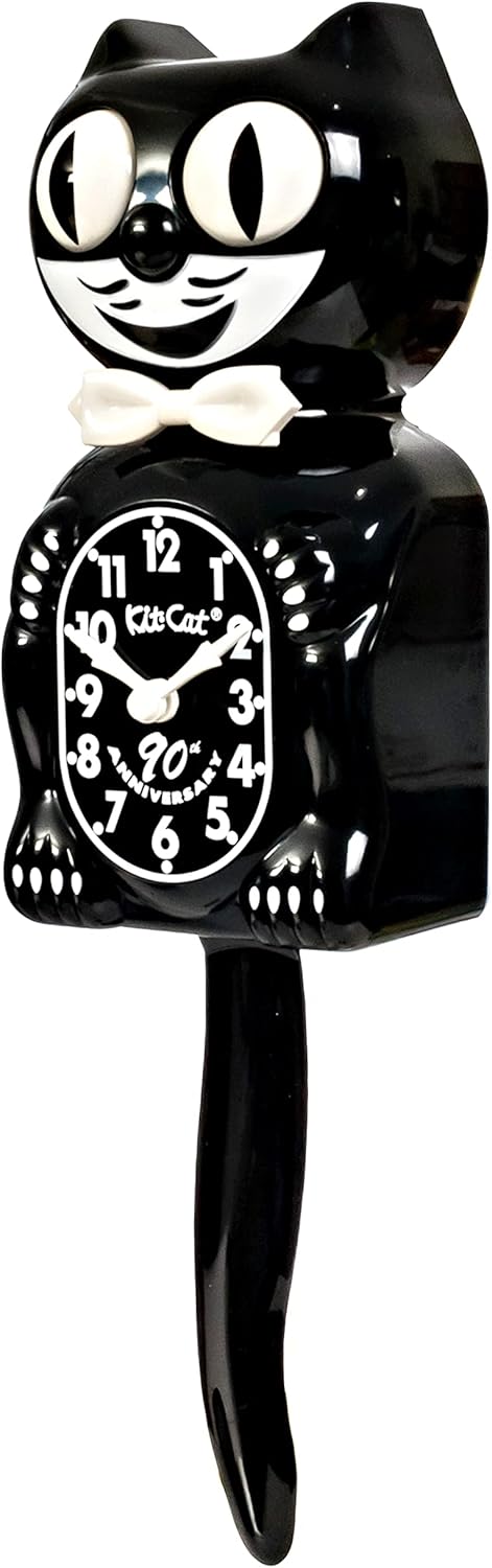 Black Cat Clock with Collectors Box X92222
