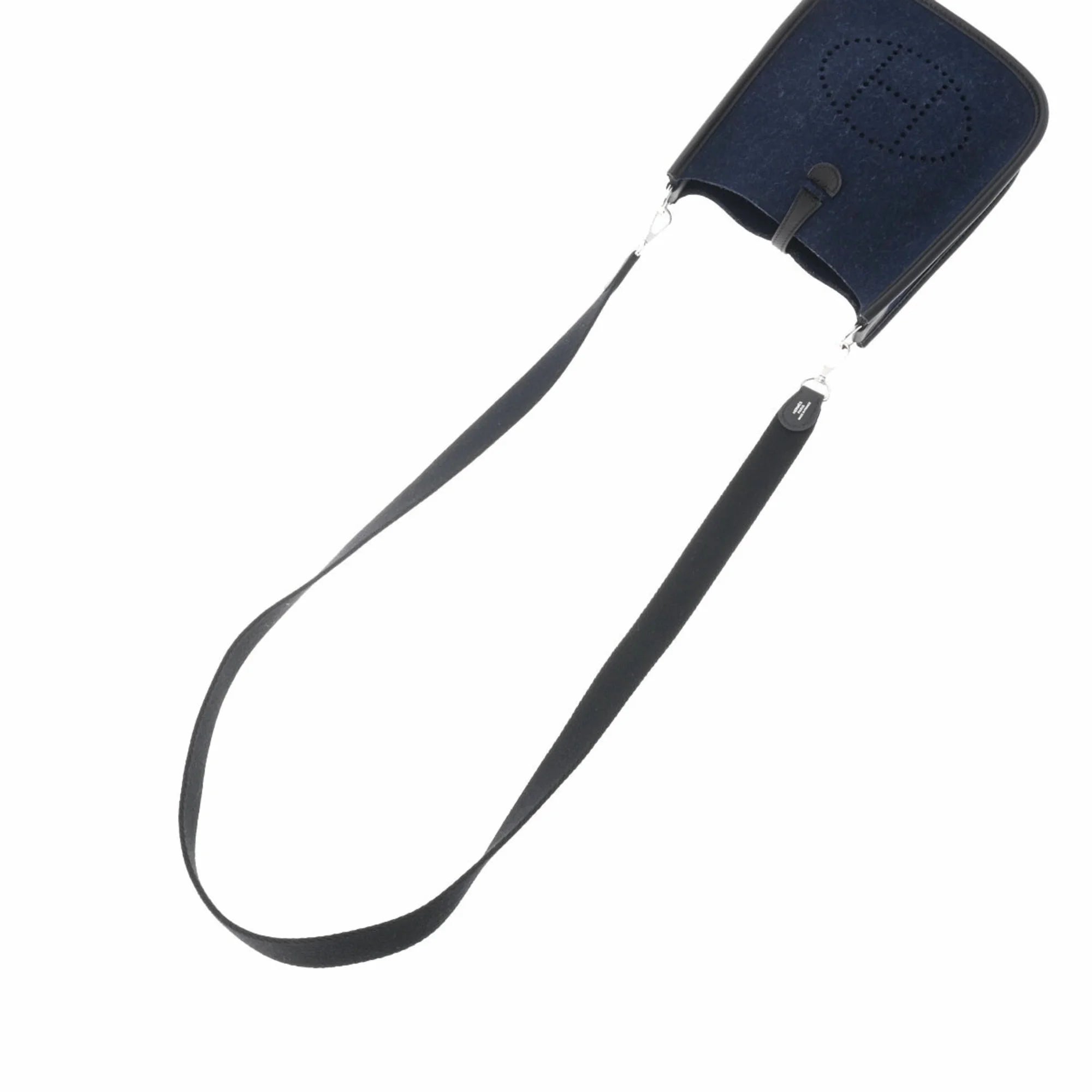 Pre-Owned Navy Felt Shoulder Bag C100801