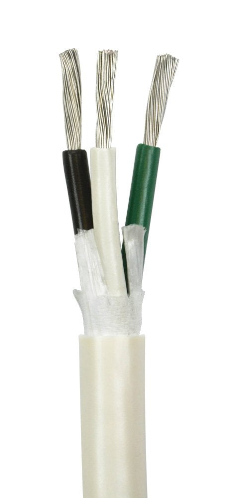 10/3 AWG Tinned Copper Marine Wire - 60 Feet - Black/White/Green C53310