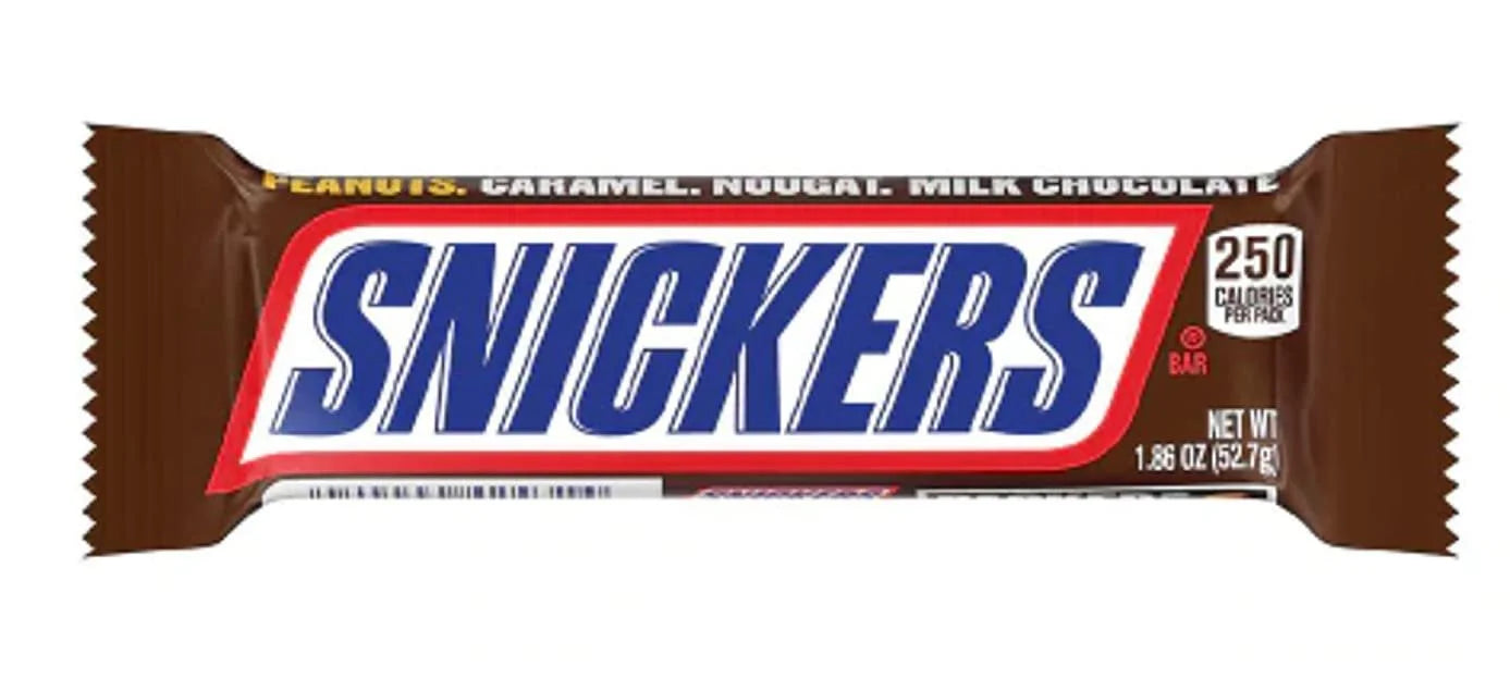 Individually Wrapped Full Size Milk Chocolate Candy Bars Variety Pack, 24 Bars M9579