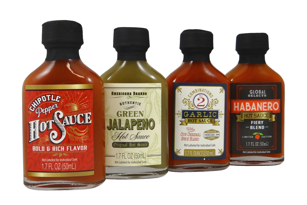 4 Pack Hot Sauce Gift Set, 6.8 fl oz V32157