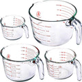 Set of 4 Glass Measuring Cups R946