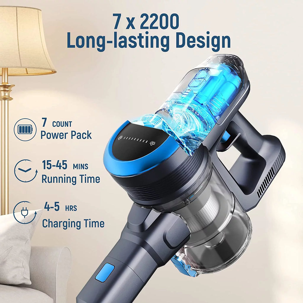 Blue Cordless Stick Vacuum B6568