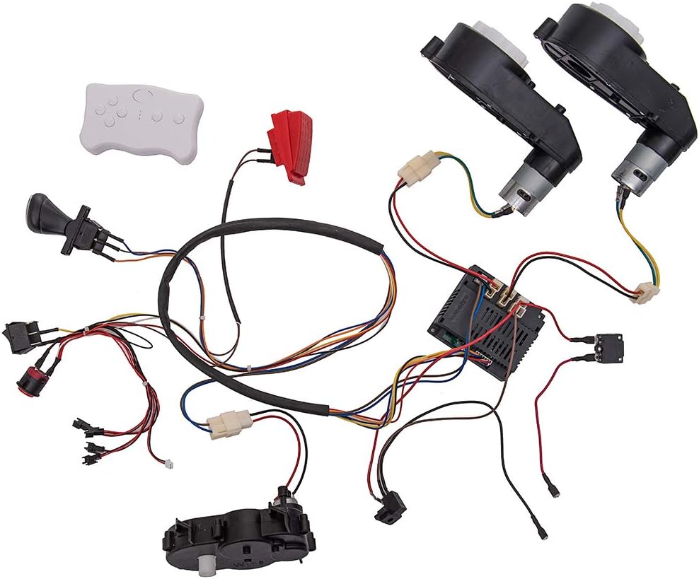 12V DIY Modified Wires Remote Control Circuit Board Wires Switch Gearbox with Motors Electric Ride On Car Accessories Pack of 2 P11769