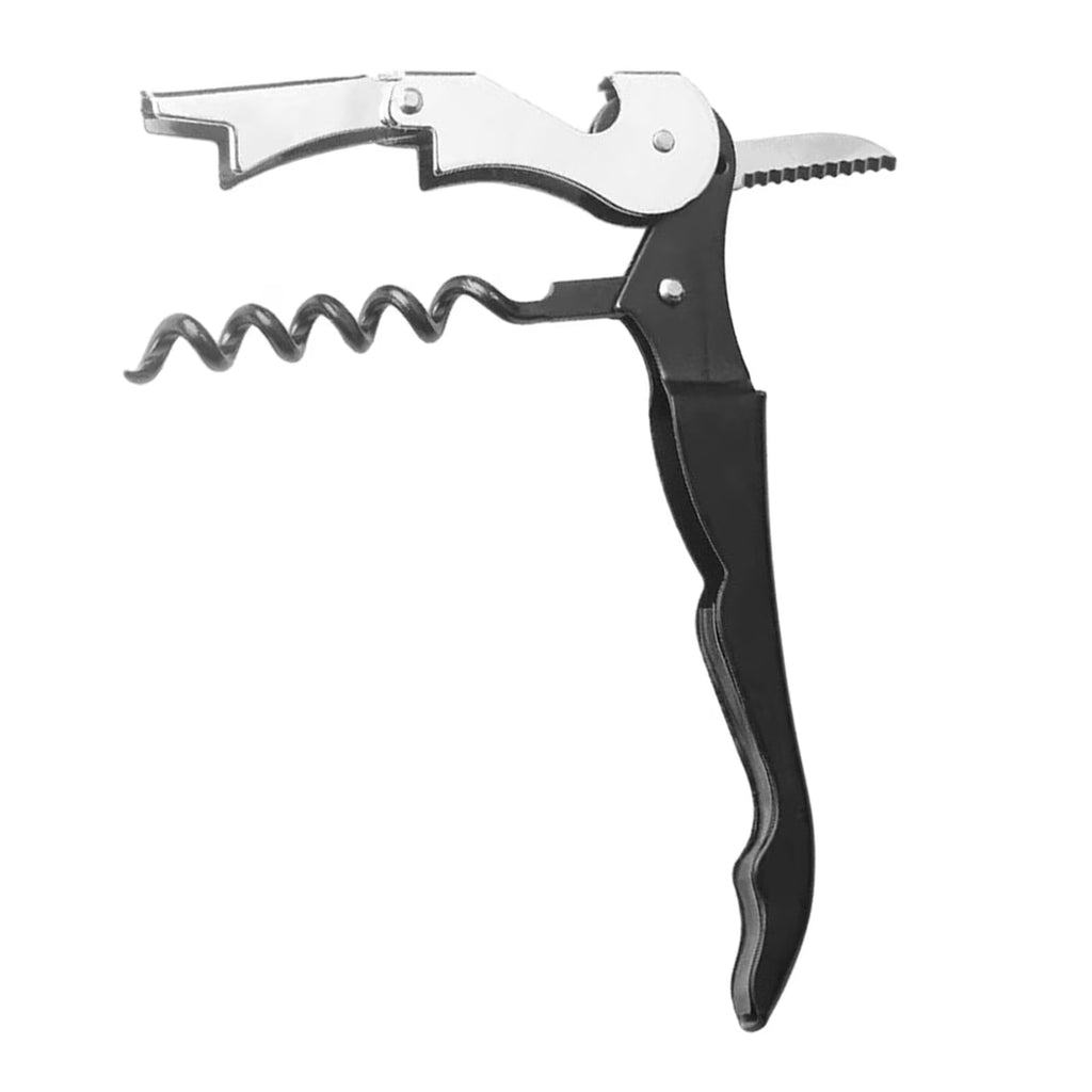 Manual Bottle Opener Double Hinged with Foil Cutter B897979