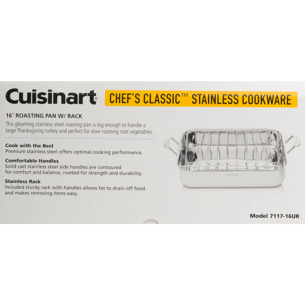 Stainless Steel 16" Roasting Pan with Rack Z2453