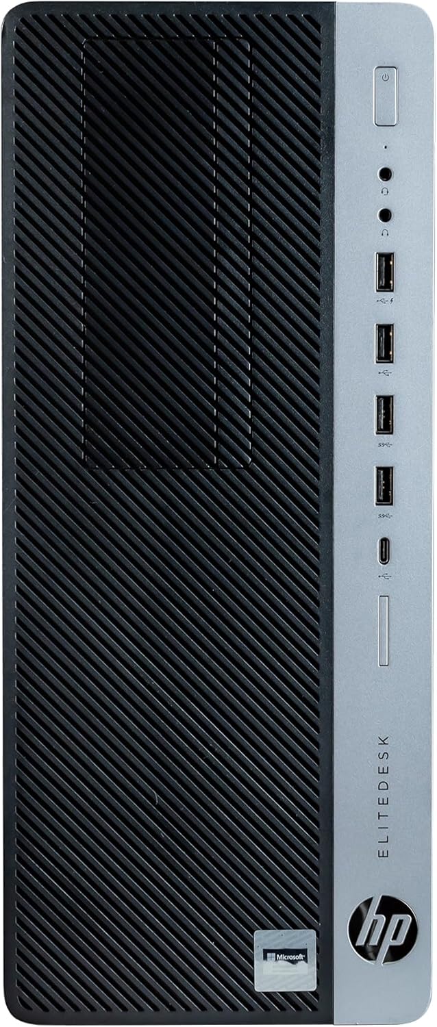 Workstation PC Desktop with Intel i7-8700, 32GB DDR4 RAM, 1TB SSD + 4TB HDD, Dual 22in LCD Monitors Y863846