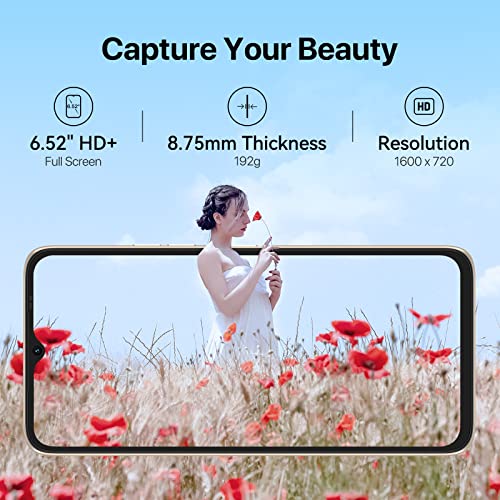 Unlocked Smartphone, 3GB+32GB 256GB Expandable, 5150mAh Battery, 6.52" Full Screen, 13MP Camera U88192