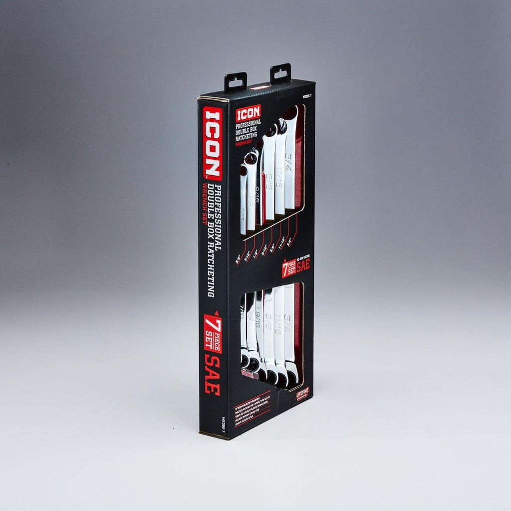 7 Piece SAE Double Box Ratcheting Wrench V8103