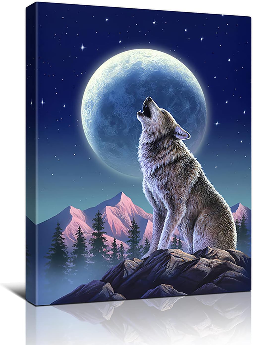 16x24 Inch Framed Canvas Print Wall Art M3980